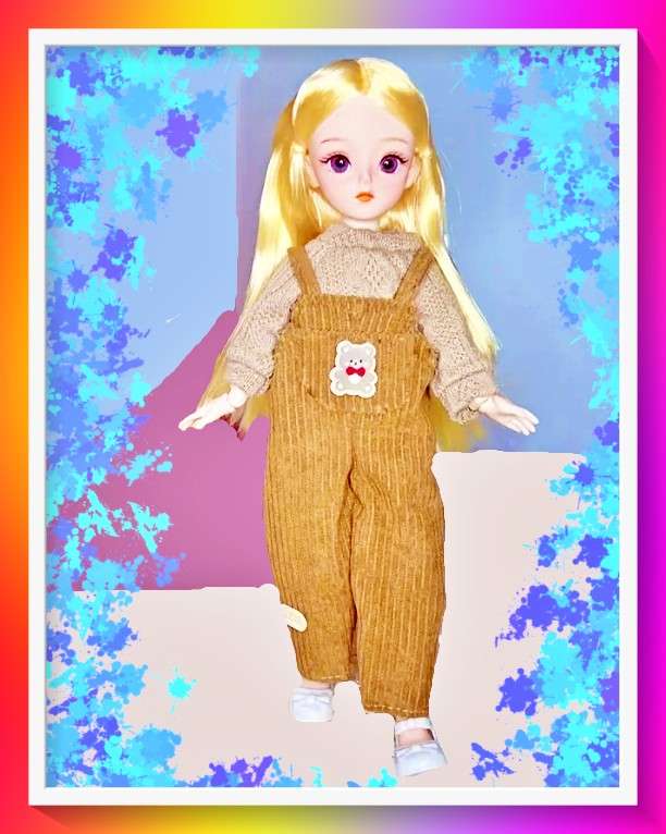 Enchanting anime style doll with multiple joints best friend style with surprise