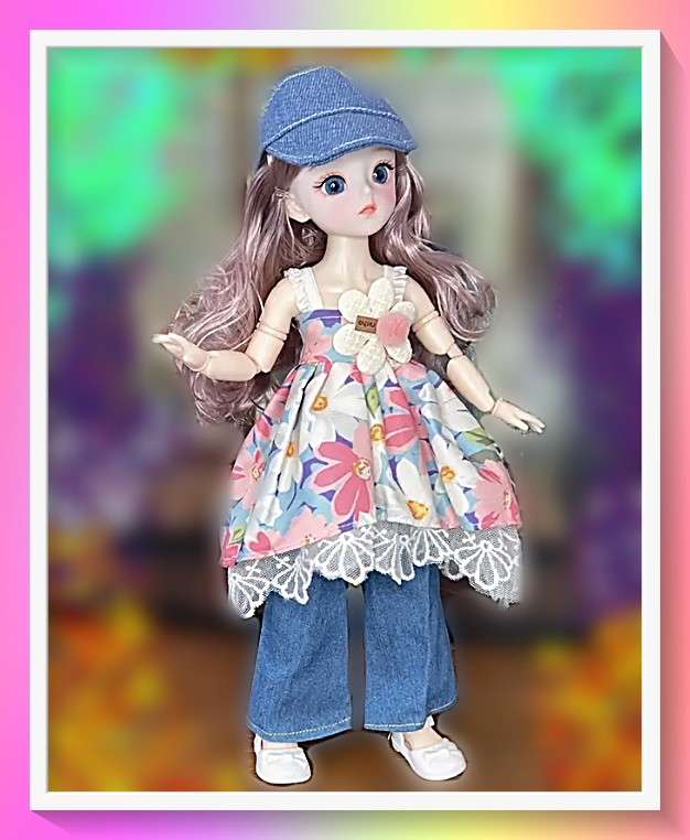Adorable anime style doll with multiple joints best friend with surprise gift