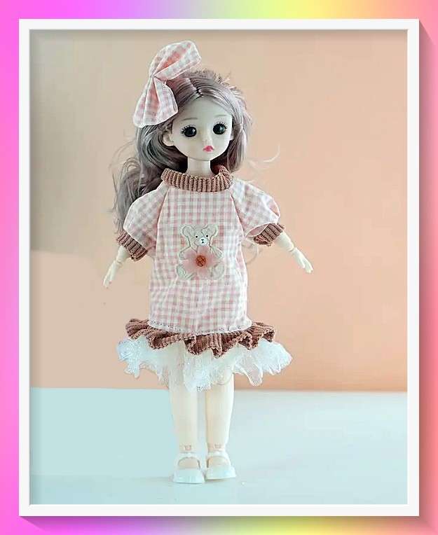 Lovely anime style princess doll with multiple joints and surprise gift