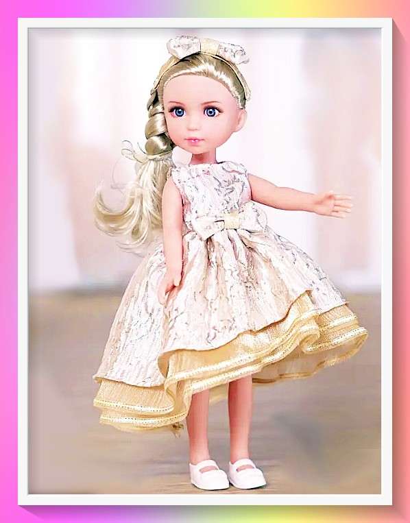 Sweet fashion doll with multiple joints and surprise gift