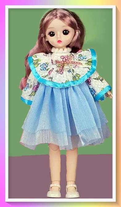 Delightful Stylish Doll with multiple joints and removable clothes