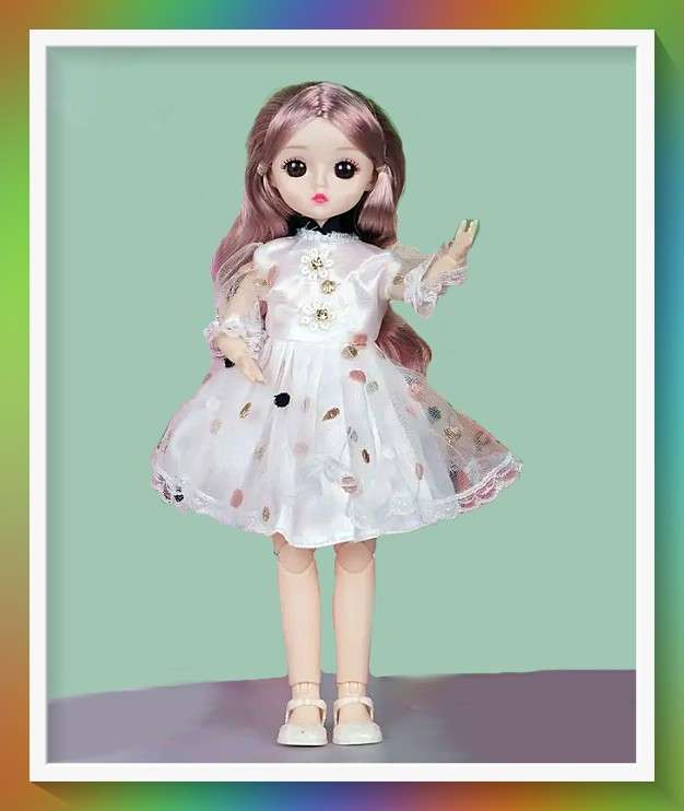 Adorable girl next door style doll with surprise gift