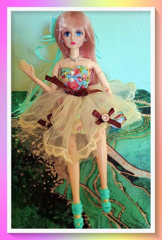 Lovely forest nymph outfit  30cm jointed doll with full outfit and surprise gift