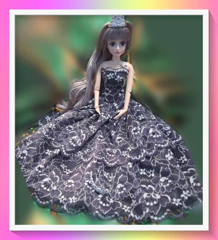 Gorgeous princess party  30cm jointed doll with full outfit and surprise gift