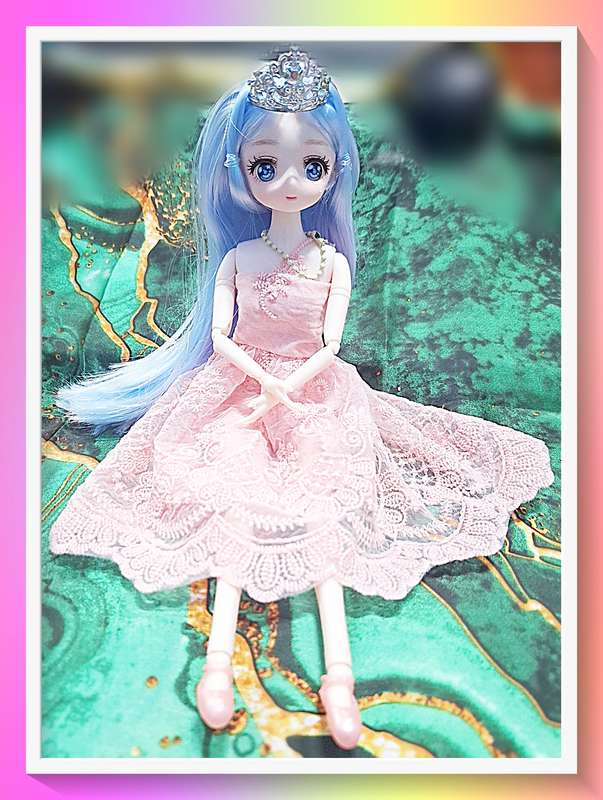 Unique custom made hand sewn outfit 30cm jointed doll with full outfit and surprise gift