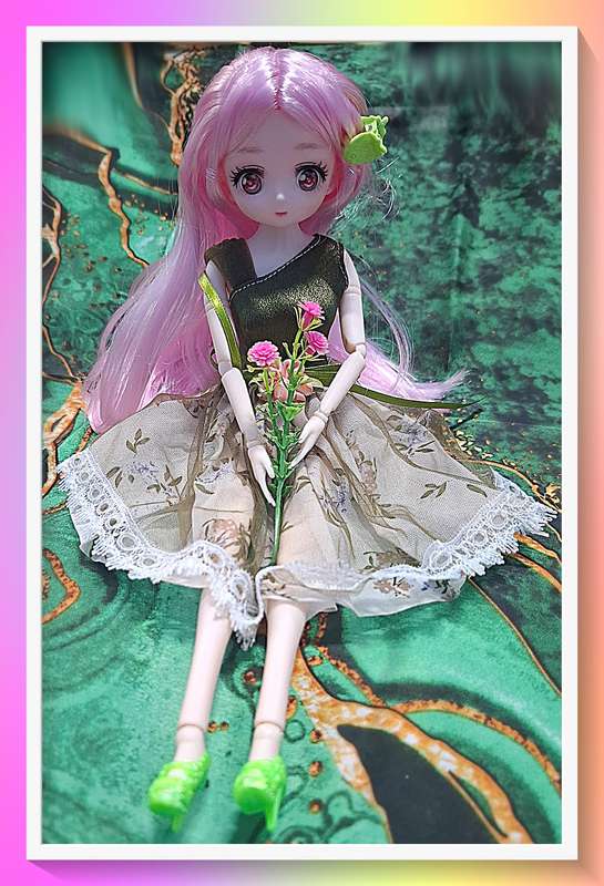Beautiful meadow maiden outfit 30cm jointed doll with full outfit and surprise gift
