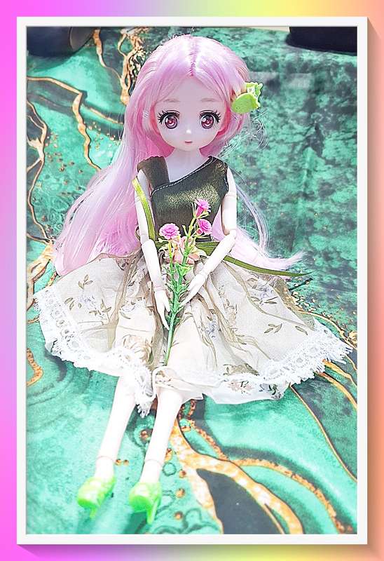 Beautiful meadow maiden outfit 30cm jointed doll with full outfit and surprise gift