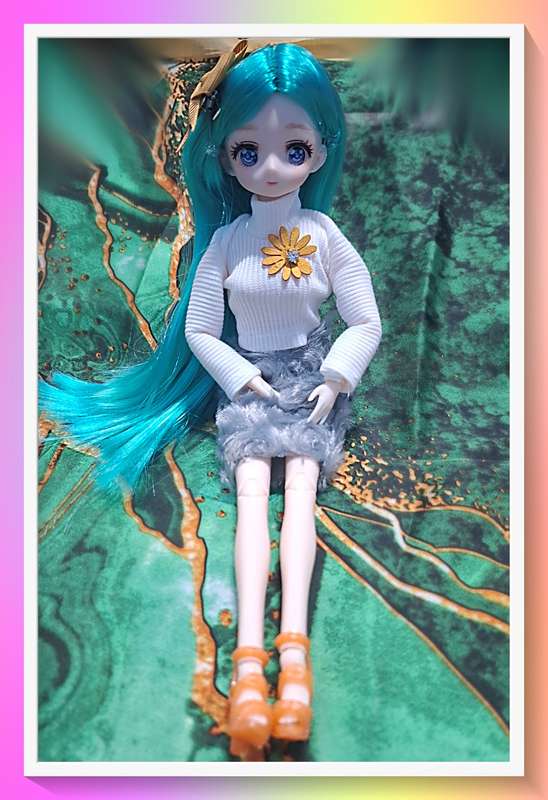 Lovely professional outfit sunflower princess 30cm jointed doll with full outfit and surprise gift