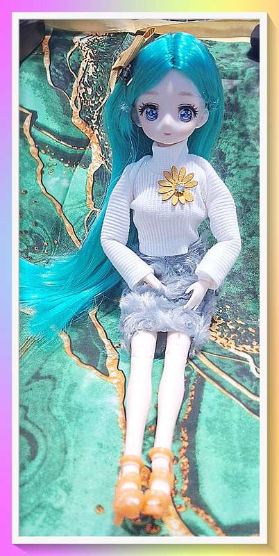 Lovely professional outfit sunflower princess 30cm jointed doll with full outfit and surprise gift