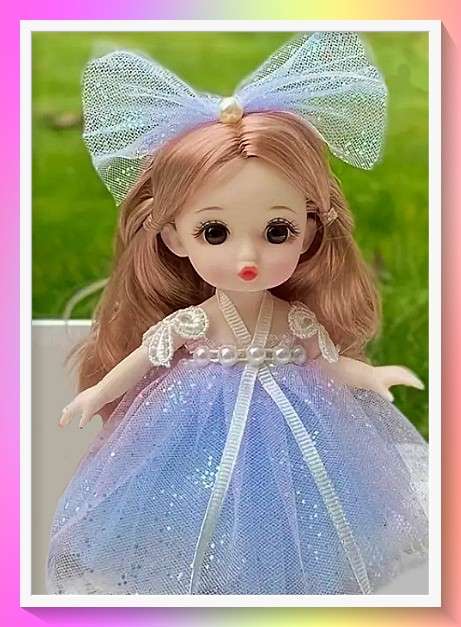 Adorable Kawaii style jointed doll with outfit and surprise gift