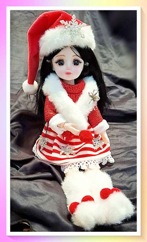Gorgeous Anime style Christmas Theme 30cm Doll