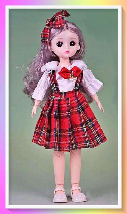 Anime-Themed Fashion Princess Doll with multiple joints and full outfit