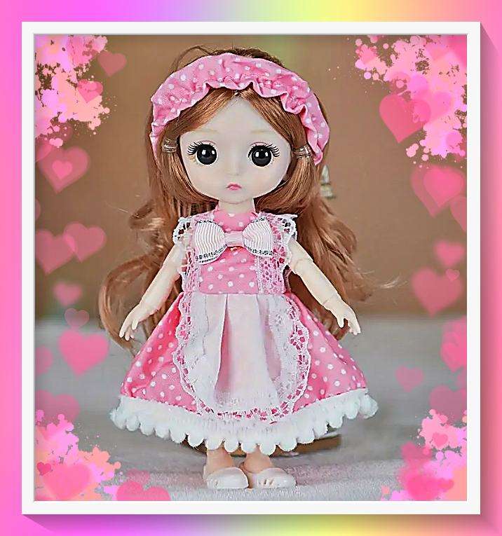 Adorable fashionable princess doll with multiple joints and full outfit