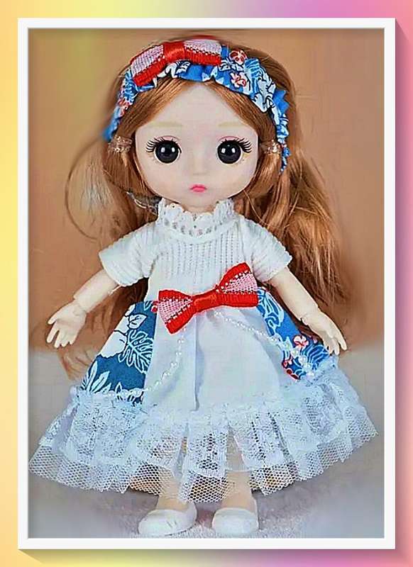 Enchanting popular Swiss inspired multiple jointed doll with full outfit