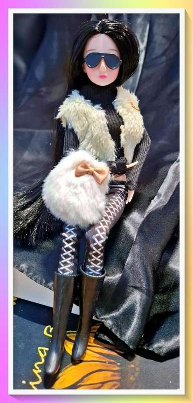 Fancy full outfit fashionable jointed doll with free gift