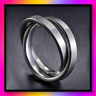 Popular Minimalist Layered Ring Size: 8