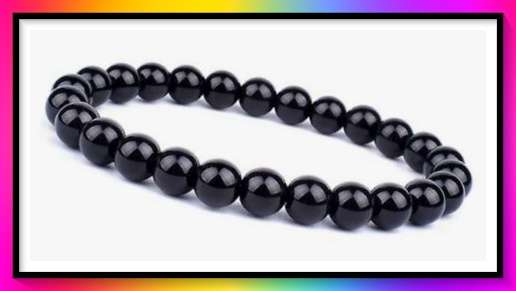 Exhilarating natural obsidian bead bracelet energy balance stone