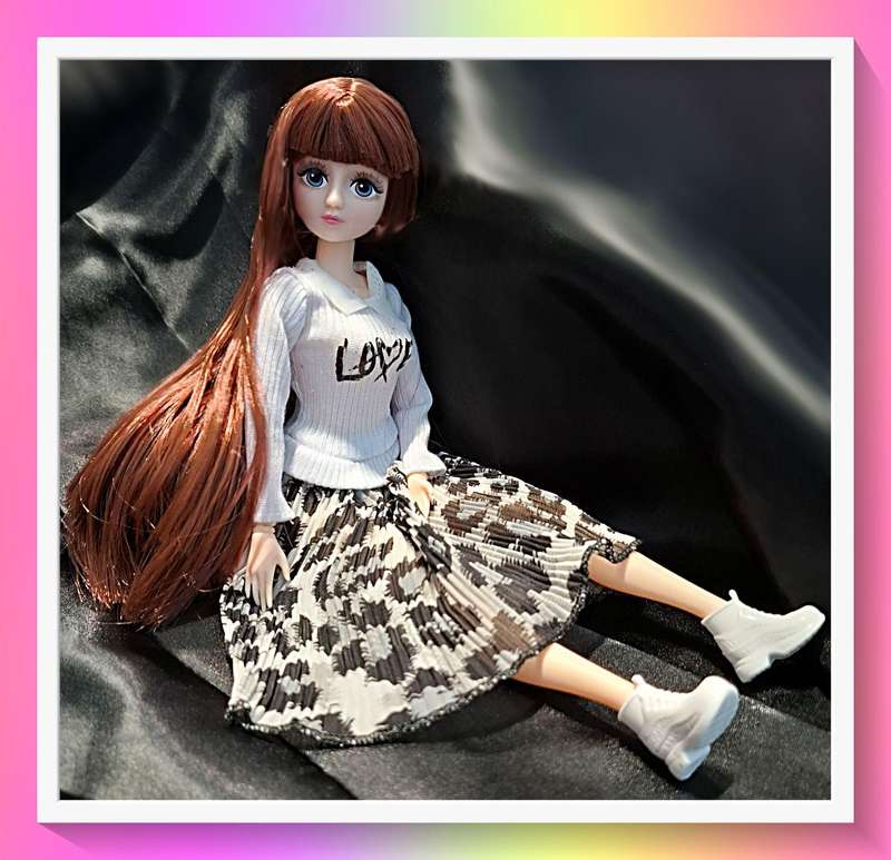 Lovely cheerleader style outfit doll