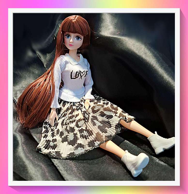 Lovely cheerleader style outfit doll