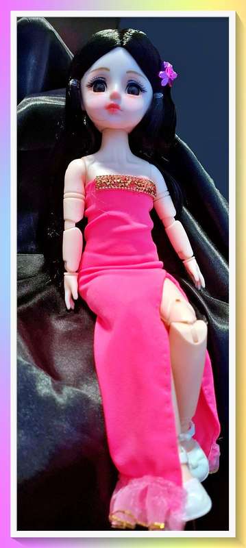 Gorgeous split side custom handmade dress anime doll