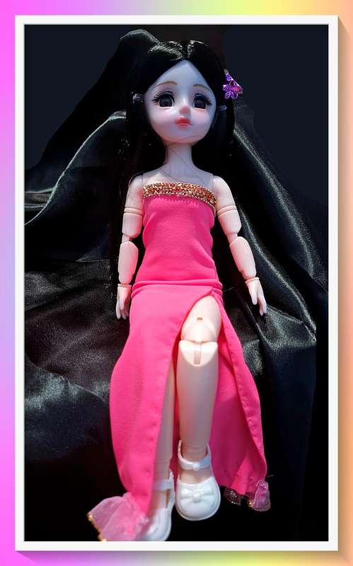 Gorgeous split side custom handmade dress anime doll