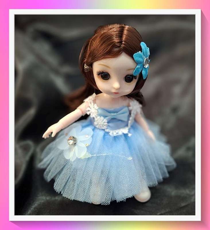 Stunning skye blue princess doll with surprise