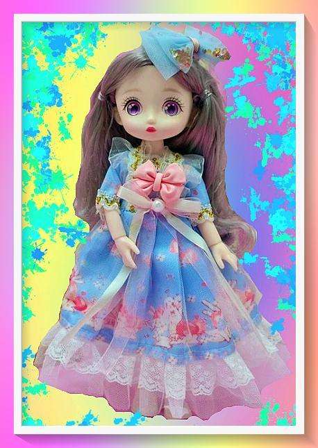 Stunning deep eyes anime style doll