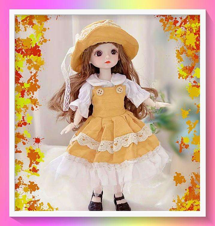 Pretty 12 Inch Fashion Doll BJD Ball Jointed Body, Anime & Movie Themed Princess Doll with Clothes
