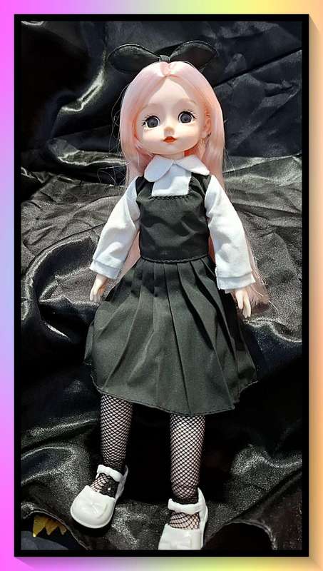 Amazing schoolgirl design outfit doll with bonus item