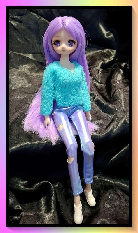Lovely party girl heart cut out design outfit doll