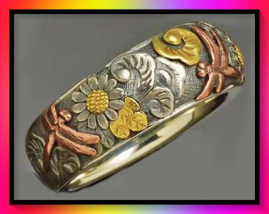 Lovely Vintage style dragon fly design ring size: 9
