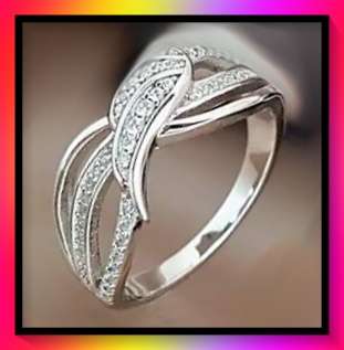 Gorgeous Angel wing promise ring size 9