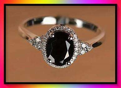 Gorgeous Black stone ring size 10