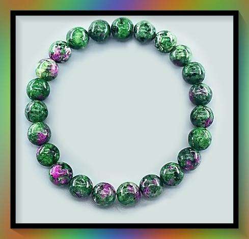 Gorgeous tourmaline simulant bracelet for good luck
