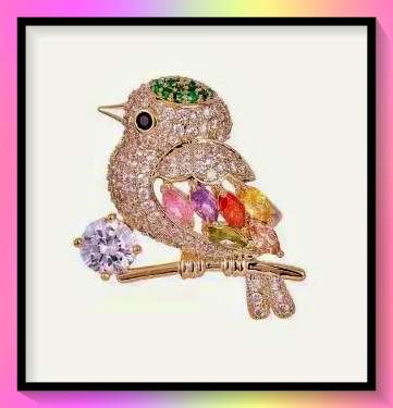 Adorable baby sparrow bird design lapel pin brooch