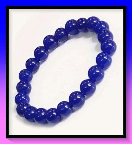 Amazing faux Lapis Lazuli Bracelet 8mm Round bracelet