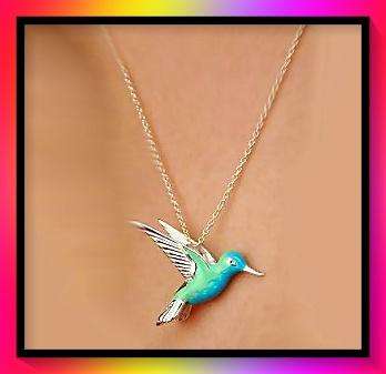 Cute hummingbird necklace