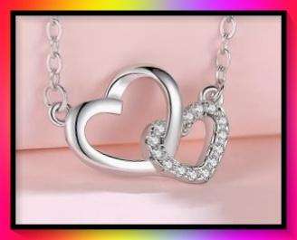More than love dual heart pendant necklace