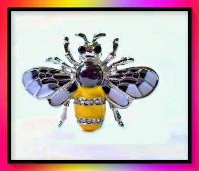Amazing bumble bee design lapel pin brooch