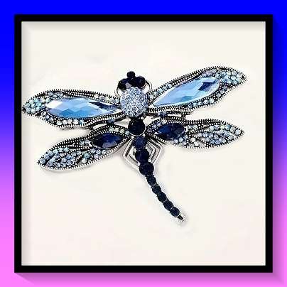 Enchanting dragonfly design brooch lapel pin