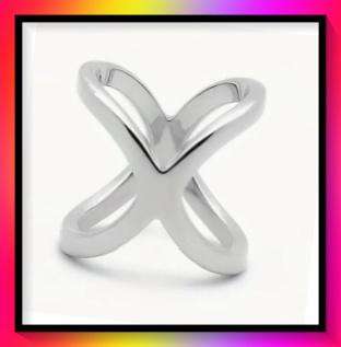 Versatile Simple Silvery Scarf Buckle  Shawl Ring Buckle