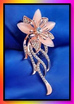 Gorgeous nature series flower orchid Brooch lapel scarf pin