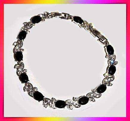 Elegant Classy Crystal Leaf Chain Bracelet