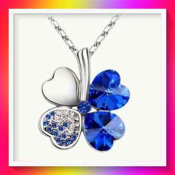 Dazzling Lucky Clover Pendant Necklace