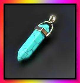 Beautiful created turquoise pendant (pendant only)