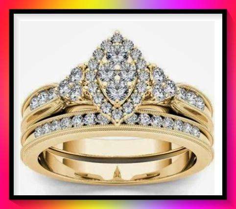 Amazing simulated diamond ring size 9