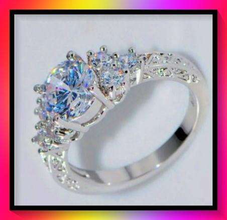 Gorgeous engagement ring design simulated diamond ring size 11