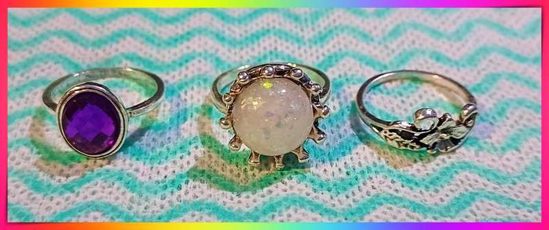 Beautiful 3 pc ring set to mix and match with your favourites