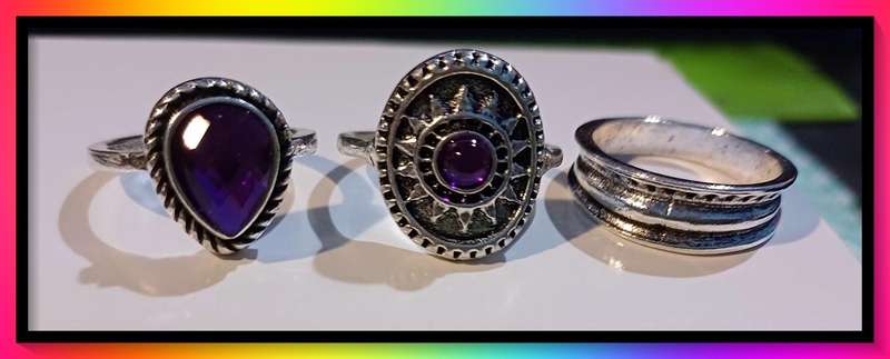 Lovely 3pc ring set to wear as you please