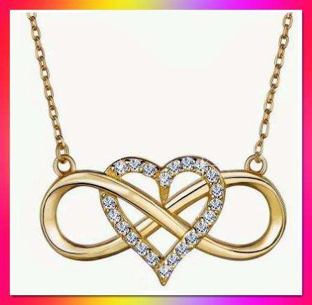 Creative Infinity Heart Pendant Necklace